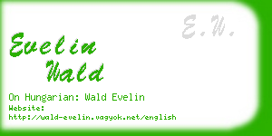 evelin wald business card